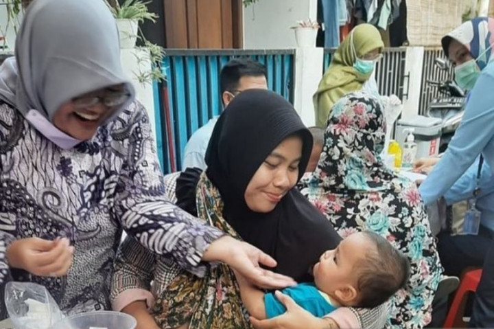 Dinkes DKI Sisir Imunisasi Campak di Kawasan Kumuh