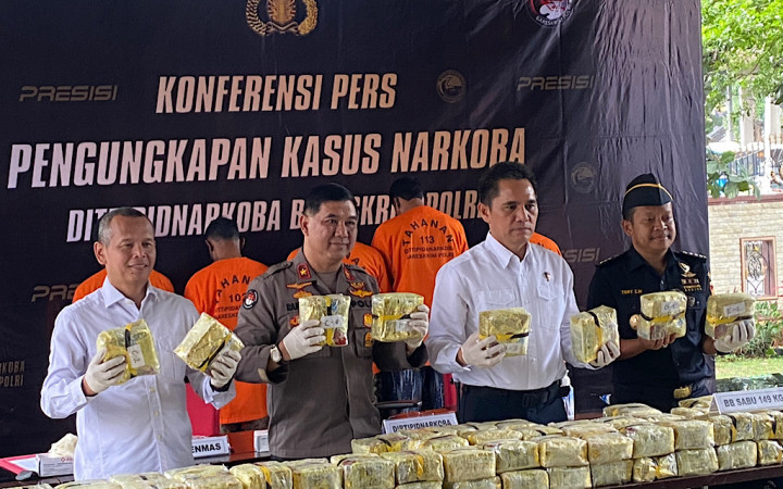 Gagalkan Peredaran 149 Kg Narkoba, Negara Diklaim Hemat Rp1,2 Triliun