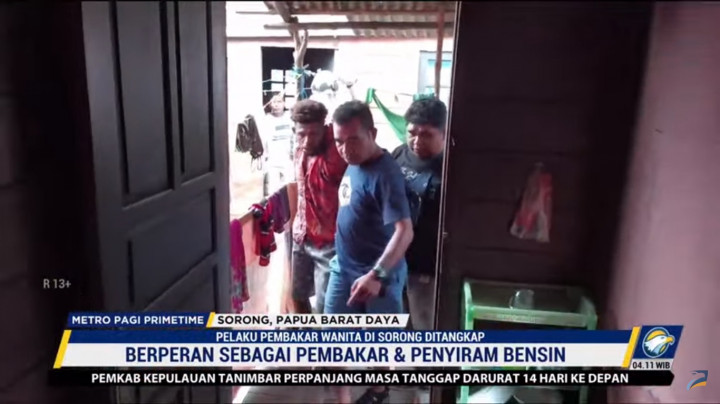 Pelaku Utama Pembakar Perempuan di Papua Barat Daya Ditangkap