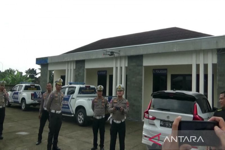 Polres Boyolali Uji Coba Penggunaan Tilang Elektronik dengan Drone