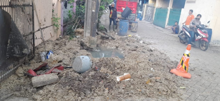 Proyek Galian Pipa Gas PGN di Kota Tangerang Meledak, 4 Rumah Rusak