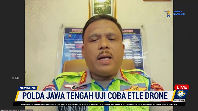 Jateng Targetkan Uji Coba Tilang Elektronik Gunakan Drone di 35 Polres