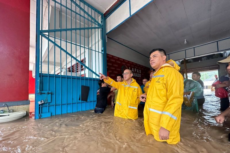 Lapas Kelas II A Manado Turut Terendam Banjir