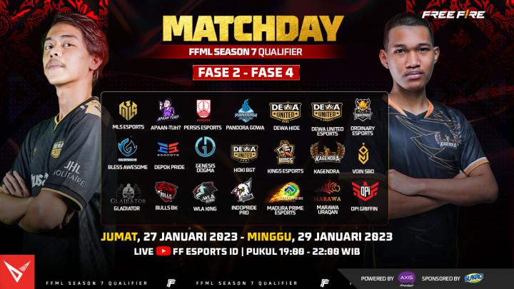 Qualifier Free Fire Master League (FFML) Season 7 Digelar Pekan Ini