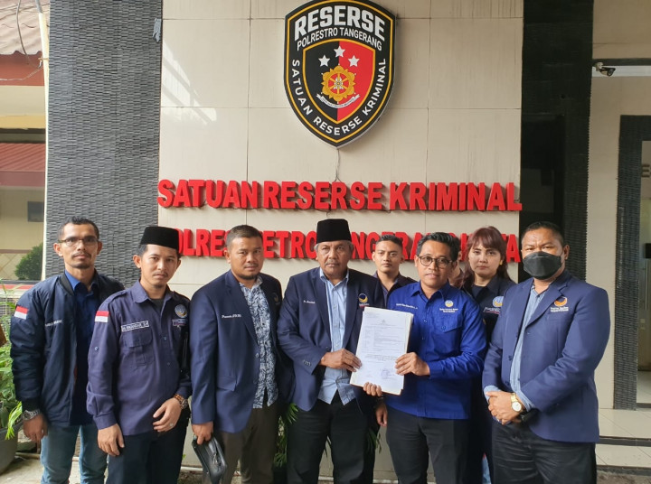 DPD NasDem Kota Tangerang Laporkan Aksi Teror Kobra di Rumah Wahidin Halim