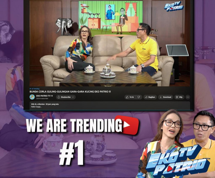 Eko Patrio Tak Menyangka Kontennya dengan Bunda Corla Trending Nomor 1 di Youtube