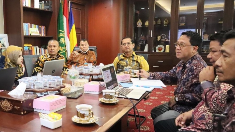 Rapat pembahasan rencana penyusunan Grand Design Pendidikan Tinggi Keagamaan Buddha. Foto: Kemenag