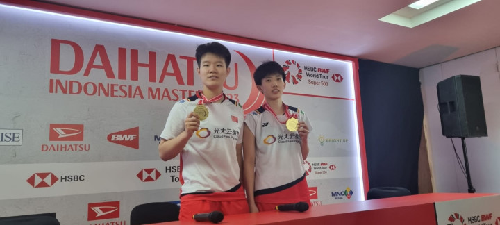 Ganda Putri Tiongkok tak Menyangka Bisa Juara Indonesia Masters