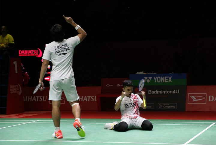 Menang Cepat atas Wakil Tiongkok, Leo/Daniel Juara Indonesia Master 2023