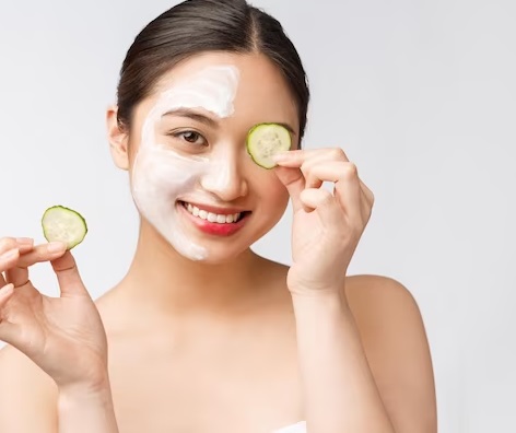 Masker mentimun. (Foto: Ilustrasi. Dok. Freepik.com)