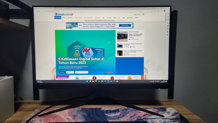 MSI Optix G241VC, Fitur Esensial Non-Kompetitif