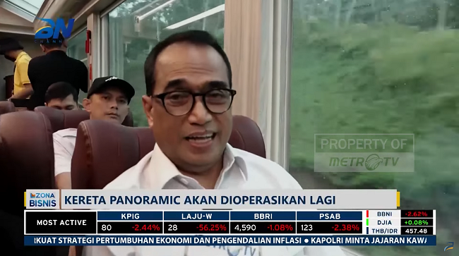 Kemenhub Usul PT KAI Operasikan Kereta Api Panoramic Dengan Jarak Menengah