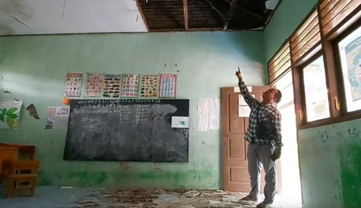 3 Plafon Ruang Kelas TK Pasuruan Ambrol, 1 Murid Terluka