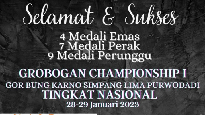 Siswa MTsN 9 Bantul Borong Medali dalam Kompetisi Pesilat Pemula Nasional