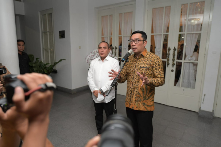Temui Edy Rahmayadi, Ridwan Kamil Bahas Pesantren