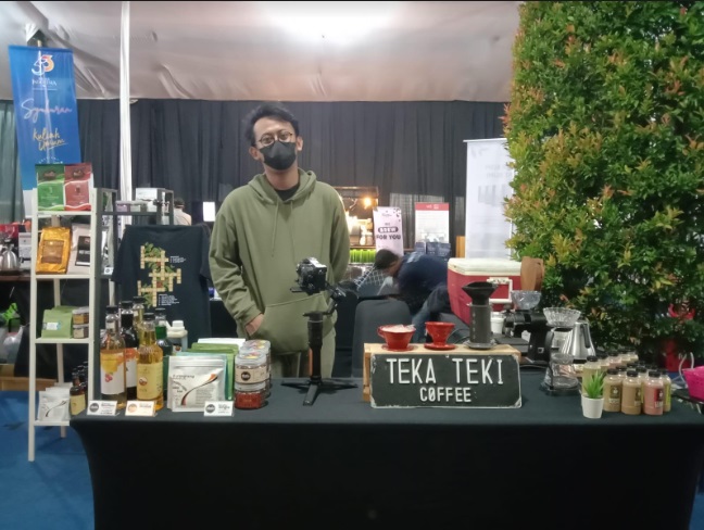 Teka Teki Kopi Salah satu tenant di Festival Kopi Nusantara 2023. (Foto: Nandhita/Medcom)