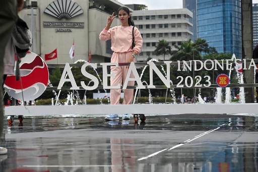 Indonesia tahun ini memegang peran sebagai Ketua ASEAN. Foto: AFP