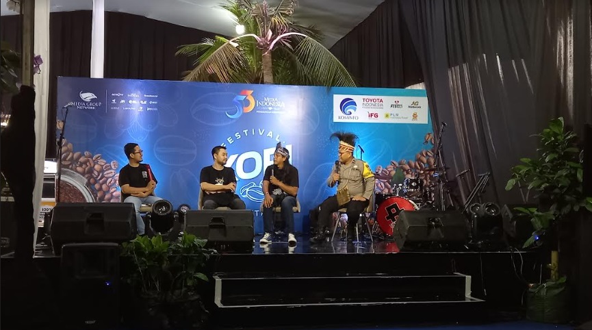 Talkshow seputar Kopi Muting asal Marauke, Papua. (Foto: Aulia/Medcom)