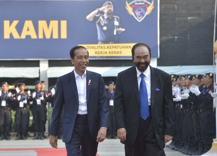 Presiden Joko Widodo dan Ketua Umum NasDem Surya Paloh. Foto: MI/M Irfan