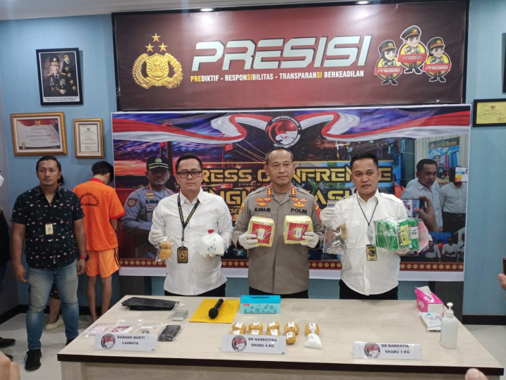 7,2 Kilogram Sabu Gagal Beredar di Palembang