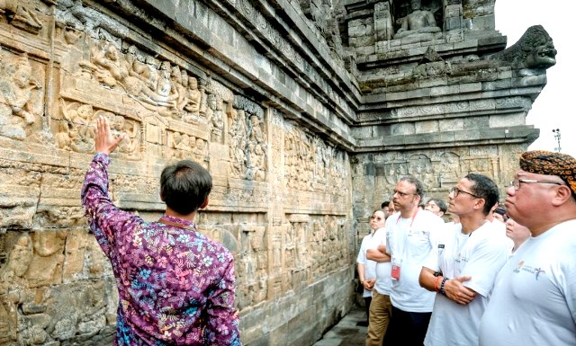 Kemenparekraf jajal paket tur Borobudur Trail of Civilization.  (Foto: Dok. Birkom Kemenparekraf)