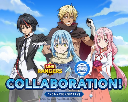 Kolaborasi Line Rangers dan That Time I Got Reincarnated as a Slime