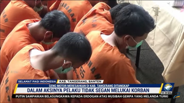 Polisi Tangkap Puluhan Anggota Geng Motor Keji di Kabupaten Tangerang