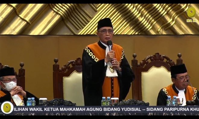 Sunarto Jadi Wakil Ketua MA Bidang Yudisial Terpilih