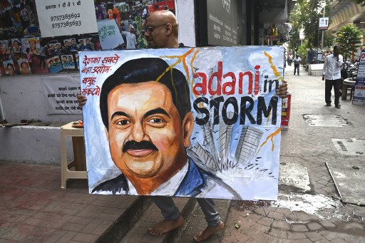 Foto pengusaha India Gautam Andani. Foto: AFP. 
