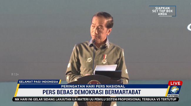 Jokowi: Terima Kasih Pers Nasional Atas Kontribusinya untuk Bangsa