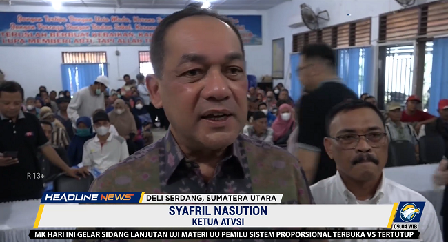 ATVSI Bagikan Set Top Box ke Warga di Deli Serdang