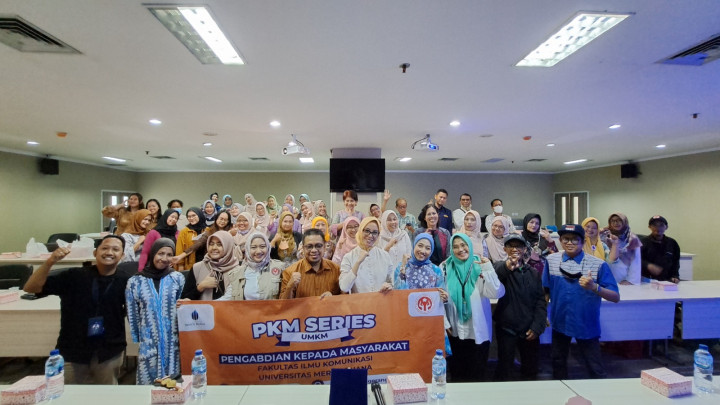 Fikom Universitas Mercu Buana Ajarkan Pelaku UMKM di Tangerang Selatan Promosi Dagangan