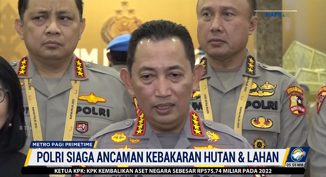 Cegah Kebakaran Hutan, Kapolri Minta Polda Aktifkan Kembali Satgas Karhutla