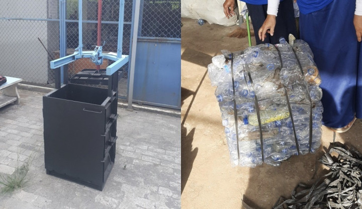 Inovasi Vokasi ITS Tangani Persoalan Sampah: Buat Mesin Pres dan Aplikasi PESAT