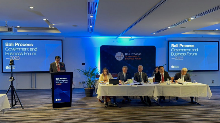 Menkumham Yasonna Dorong Upaya Kolektif Mengatasi Perdagangan Orang