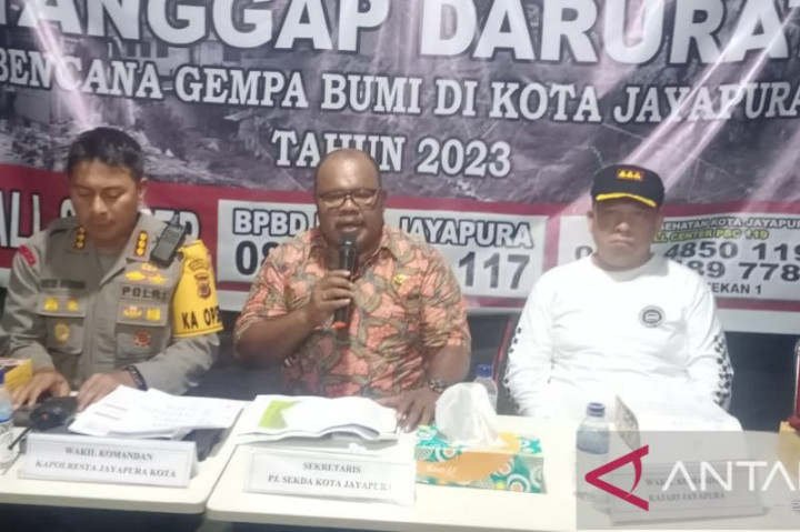 2.500 Orang Mengungsi Pascagempa Jayapura 5,4 Magnitudo