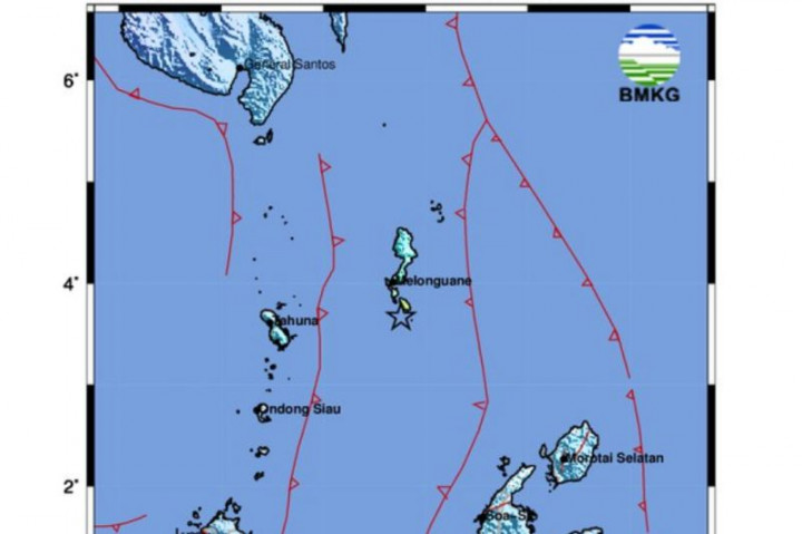 Gempa Magnitudo 6.0 Guncang Melonguane Sulawesi Utara