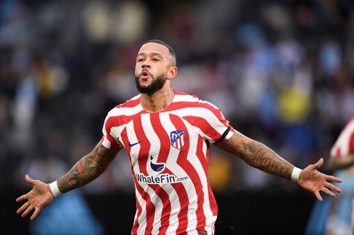 Berkat Gol Perdana Depay, 10 Pemain Atletico Sukses Tundukkan Celta Vigo