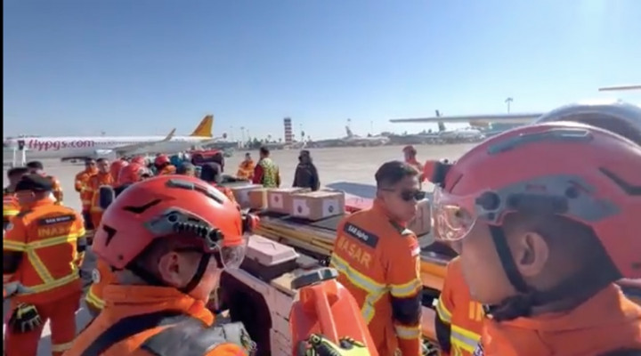 Bantuan Pertama Misi Kemanusiaan Indonesia Mendarat di Turki