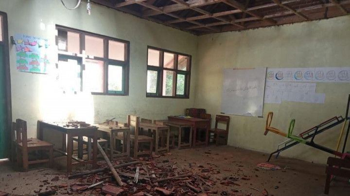 Kemenag Bakal Bantu Rehabilitasi Atap RA Hikmah Pangandaran yang Ambruk