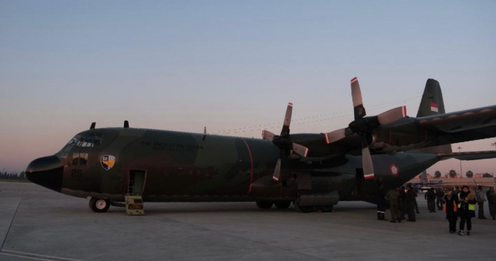 Pesawat Hercules Indonesia akan Bantu Turki Hingga 20 Februari