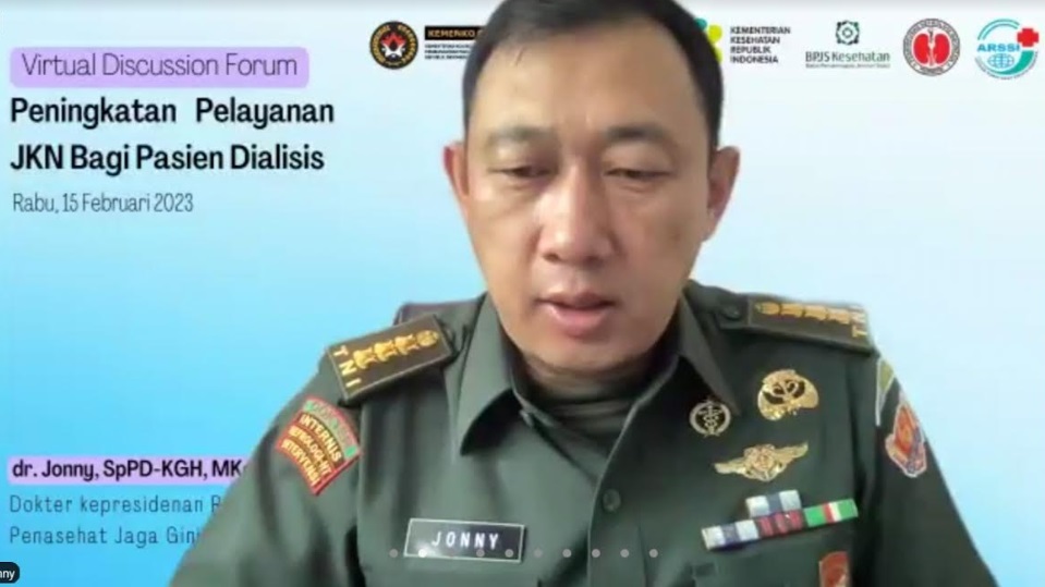 dr. Jonny, SpPD-KGH, MKes, MM, DCN, Dokter kepresidenan RSPAD dan Penasehat Yayasan Jaga GinjaI Indonesia (JGI). (Foto: SS Aulia/Medcom)