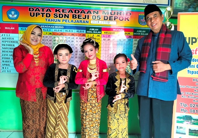 Bertajuk 'Gelar Budaya Nusantara', SDN Beji 5 Depok Sukses Laksanakan P5