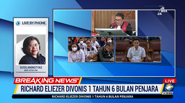 LPSK Apresiasi Hakim Tetapkan Eliezer Sebagai JC