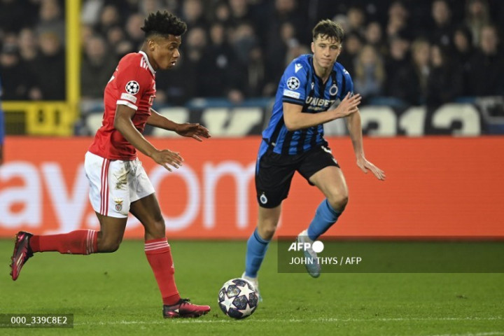 Liga Champions: Tekuk Club Brugge, Satu Kaki Benfica di Perempat Final