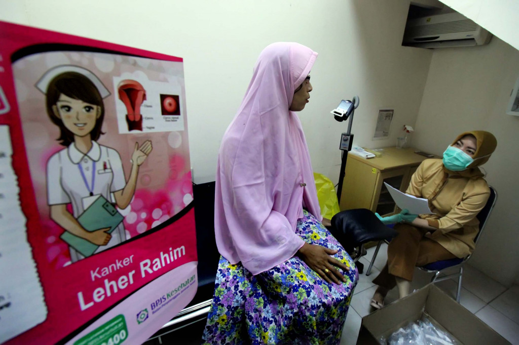 Ilustrasi pemeriksaan kanker. Foto: Branda Antara/Rahmad