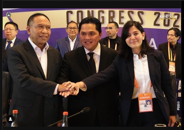 Hasil KLB PSSI 2023: Duet Zainudin Amali dan Ratu Tisha Bantu Erick Thohir Pimpin PSSI