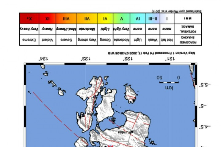 Aktivitas Sesar Kendari Picu Gempa Dangkal di Konawe