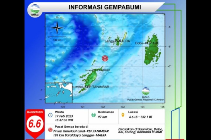 Gempa Magnitudo 6,6 di Maluku Akibat Aktivitas Subduksi Lempeng Laut Banda