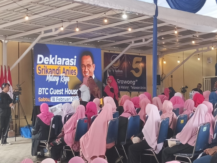 Ratusan Srikandi se-Malang Raya Deklarasi Anies Baswedan Capres 2024